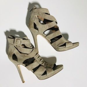 Sam Edelman Tan Suede Stilettos